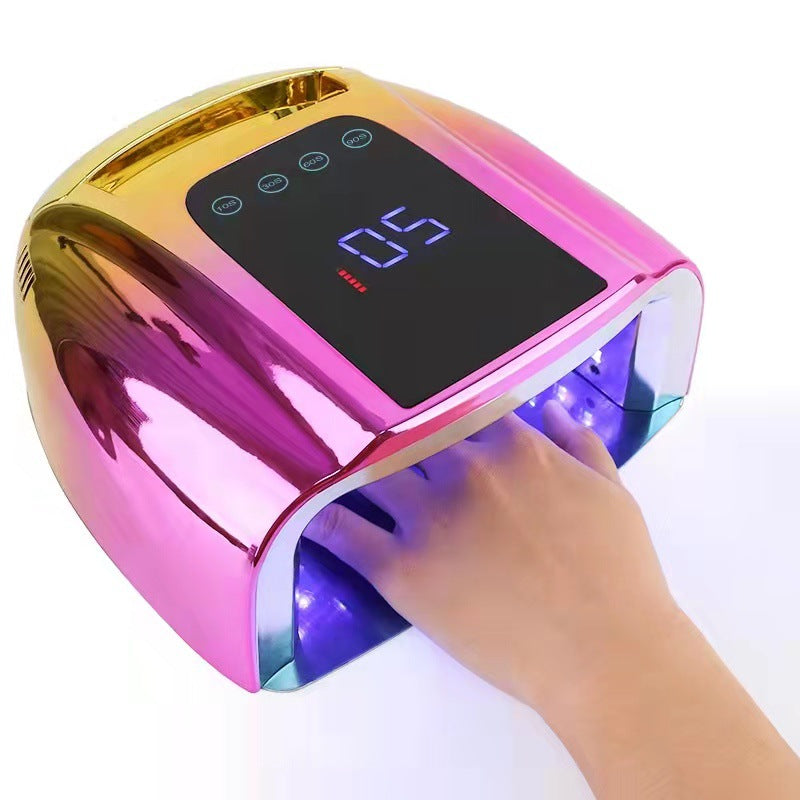 Cross-border explosive H45 new storage battery nail lamp 96W high-power quick-drying intelligent UV light therapy light therapy machine