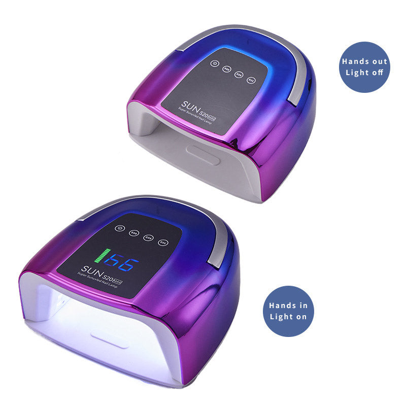 UV nail lamp 200W high-power quick-drying nail baking gel phototherapy lamp three-speed timer nail machine