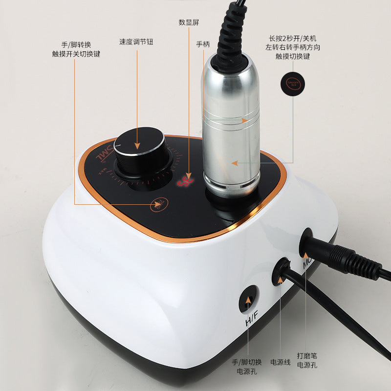 Cross Border Nail Care Electric Polisher Professional SML M5 New 35000 RPM High Speed Nail Polishers