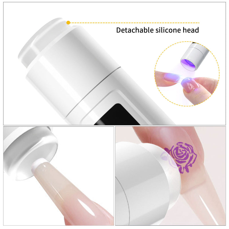 New handheld portable manicure a word lamp bracket 360-degree rotation multifunctional bracket paste wear nail baking lamp