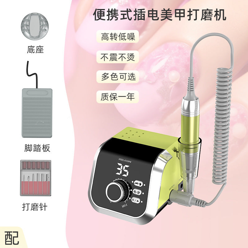 Foreign trade new desktop nail polishers 35000 rpm to remove dead skin manicure nail removal plug-in manicure nail machine