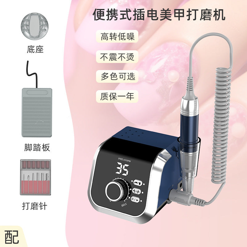 Foreign trade new desktop nail polishers 35000 rpm to remove dead skin manicure nail removal plug-in manicure nail machine