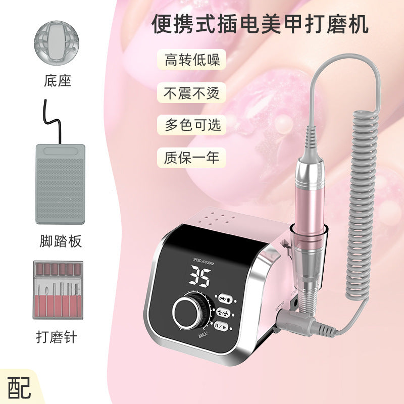 Foreign trade new desktop nail polishers 35000 rpm to remove dead skin manicure nail removal plug-in manicure nail machine