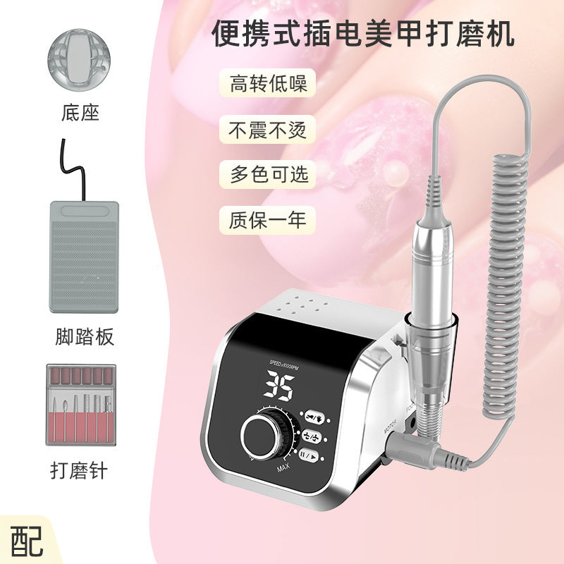 Foreign trade new desktop nail polishers 35000 rpm to remove dead skin manicure nail removal plug-in manicure nail machine