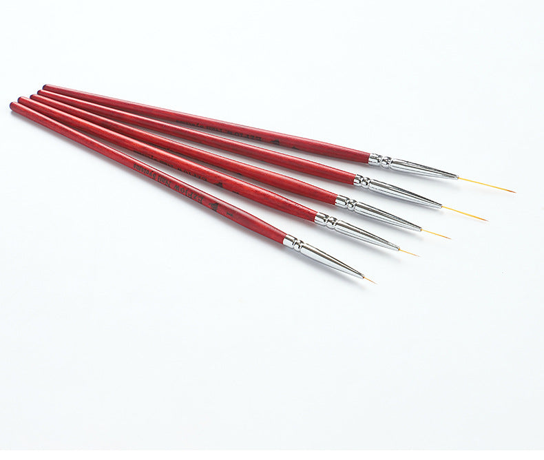 Mahogany Rod Ultra Fine Nail Art Drawing Pen Set Nail Art Hooking and Drawing Pen Colouring Pen