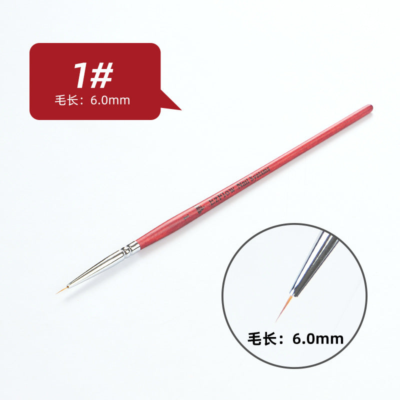 Mahogany Rod Ultra Fine Nail Art Drawing Pen Set Nail Art Hooking and Drawing Pen Colouring Pen