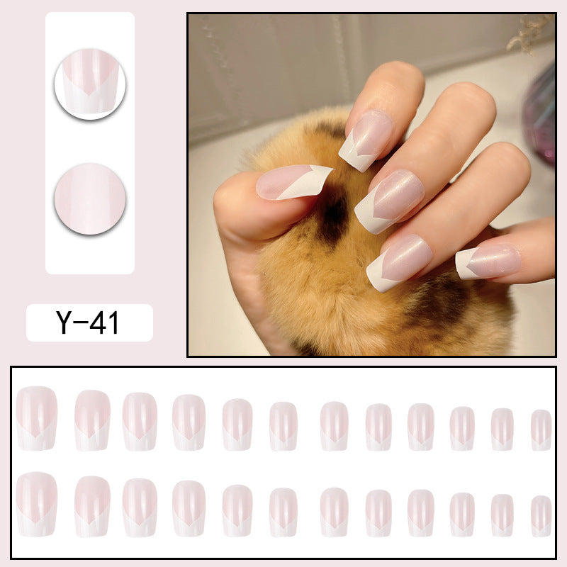 ｛YDK｝Wholesale Acrylic press on nails False nail designer press on boxes artificial fingernails Short Nail Art