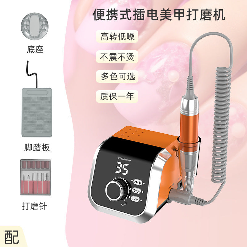 Foreign trade new desktop nail polishers 35000 rpm to remove dead skin manicure nail removal plug-in manicure nail machine