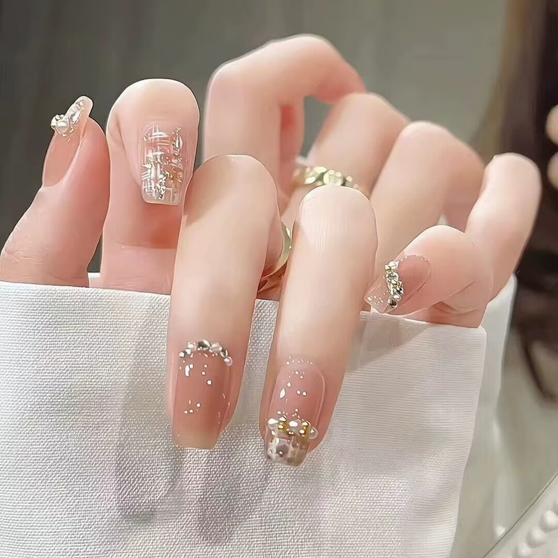 ｛FSJ1｝French Wear Nail Stickers Finished Removable Nail Art Fake Nails