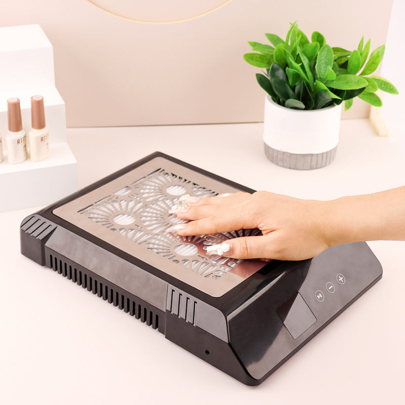 New brushless high power cordless portable electric storage nail dust hoover 85w rechargeable removable and washable adjustable