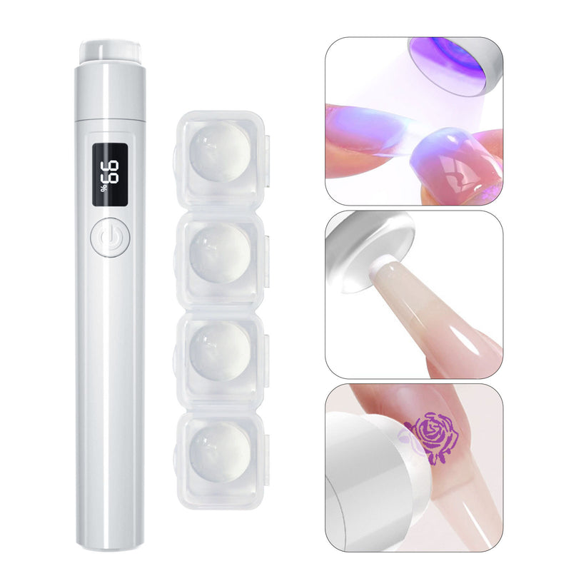 New handheld portable manicure a word lamp bracket 360-degree rotation multifunctional bracket paste wear nail baking lamp