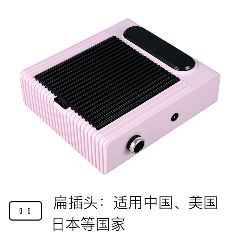 Adjustable Speed 80W Japanese Nail Vacuum Cleaner Circulating Filter Low Noise Nail Dust Collector