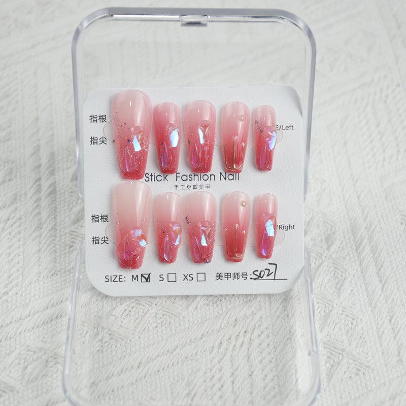 10-piece set of handcrafted SPA-grade nail decals, removable handcrafted wearable nails,  finished products