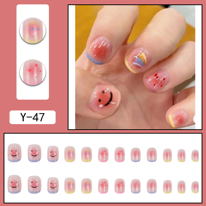 ｛YDK｝Wholesale Acrylic press on nails False nail designer press on boxes artificial fingernails Short Nail Art