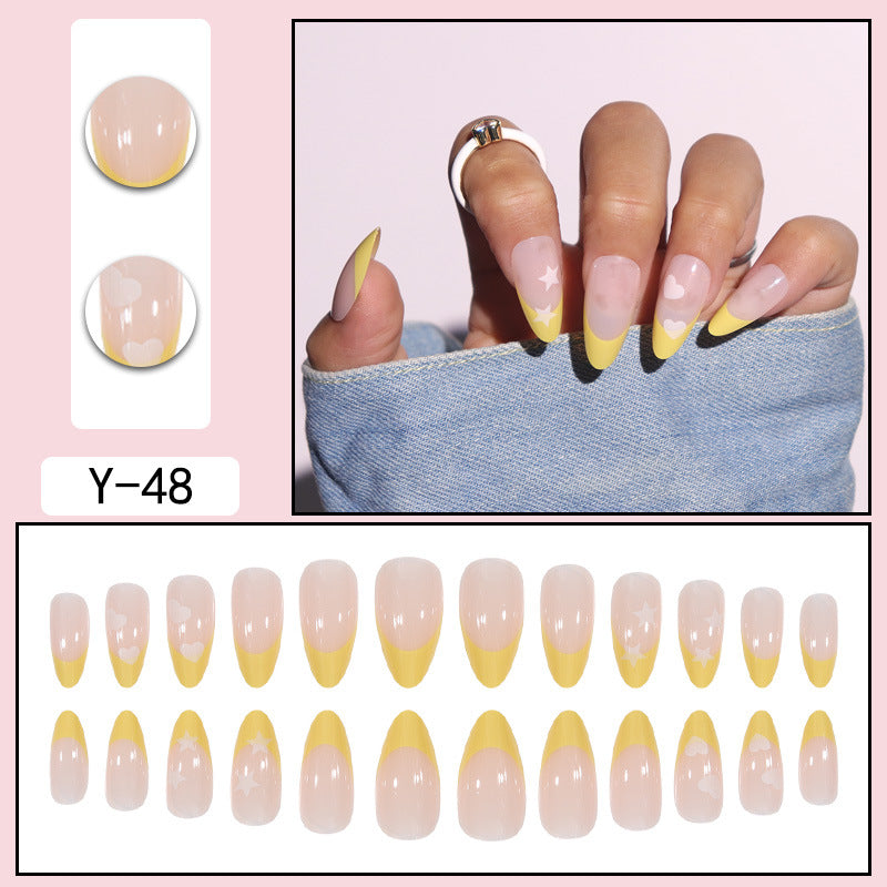 ｛YDK｝Wholesale Acrylic press on nails False nail designer press on boxes artificial fingernails Short Nail Art