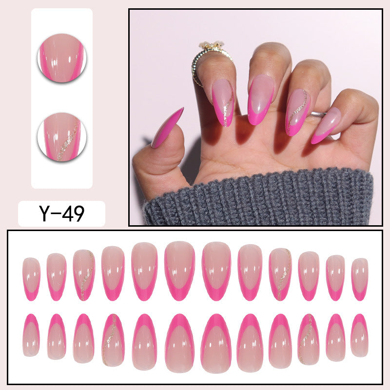 ｛YDK｝Wholesale Acrylic press on nails False nail designer press on boxes artificial fingernails Short Nail Art