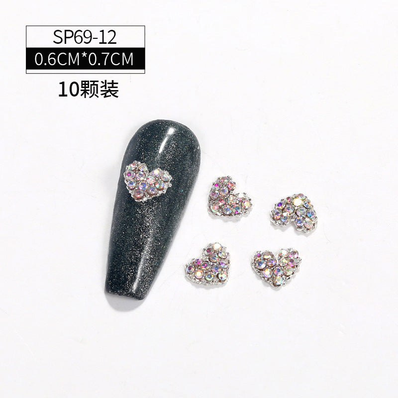 Cross-border hot explosive models Ketty cat nail accessories love wings crown most stock swan nail accessories accessories accessories