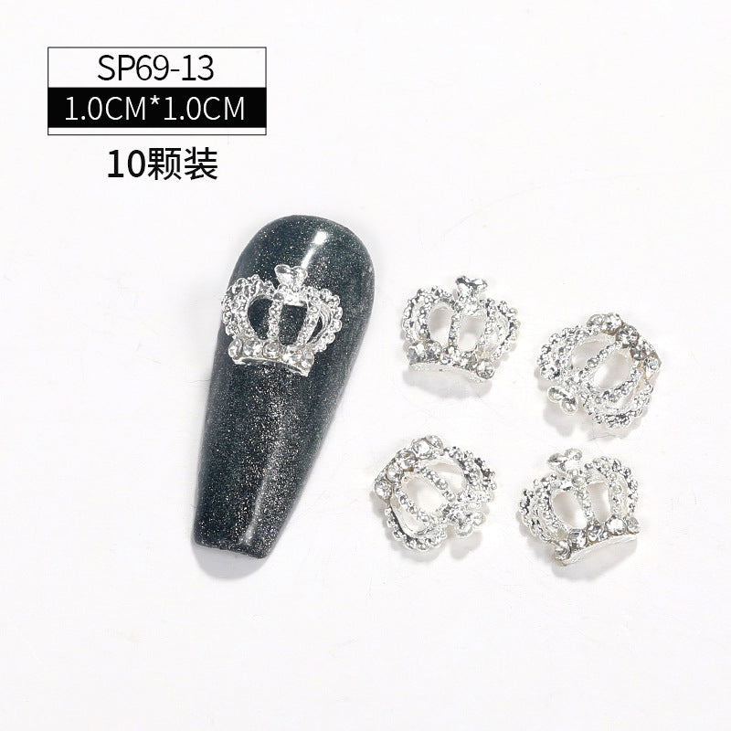 Cross-border hot explosive models Ketty cat nail accessories love wings crown most stock swan nail accessories accessories accessories