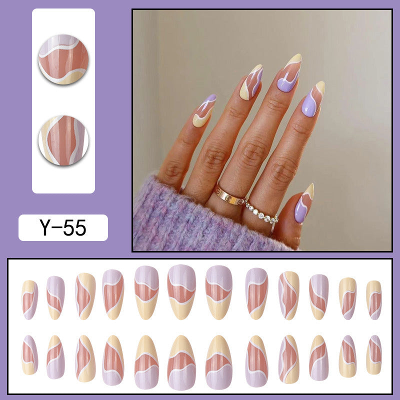 ｛YDK｝Wholesale Acrylic press on nails False nail designer press on boxes artificial fingernails Short Nail Art