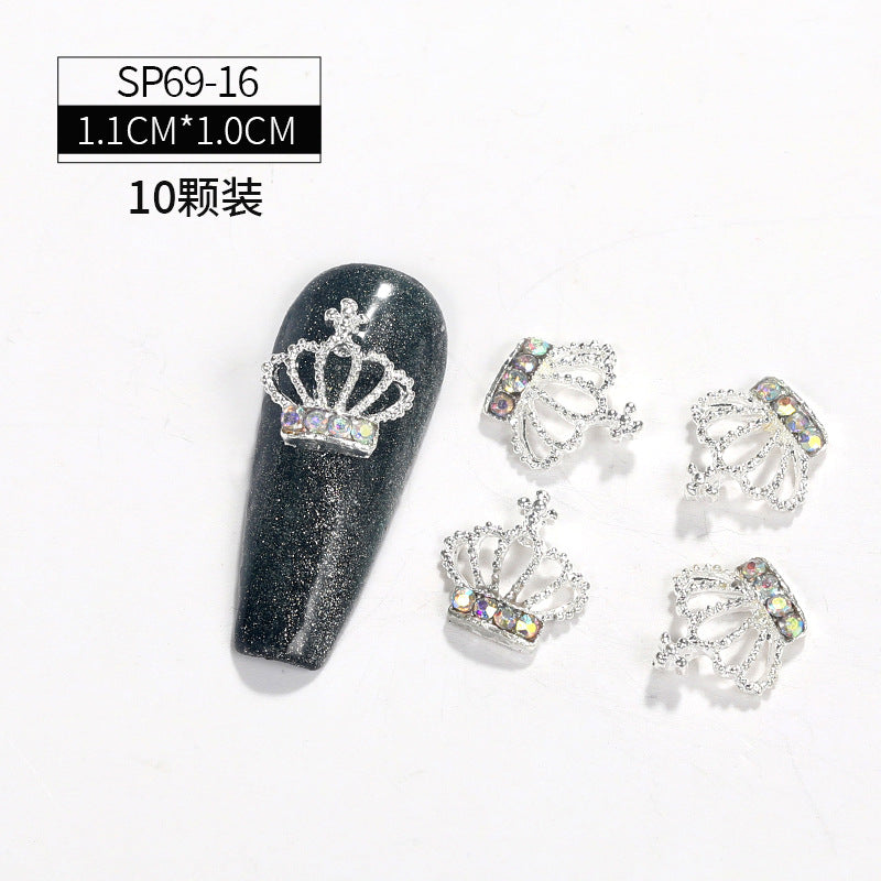 Cross-border hot explosive models Ketty cat nail accessories love wings crown most stock swan nail accessories accessories accessories