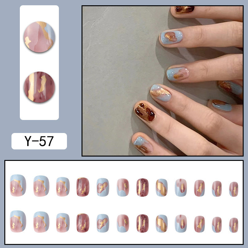 ｛YDK｝Wholesale Acrylic press on nails False nail designer press on boxes artificial fingernails Short Nail Art