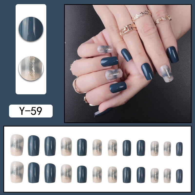 ｛YDK｝Wholesale Acrylic press on nails False nail designer press on boxes artificial fingernails Short Nail Art