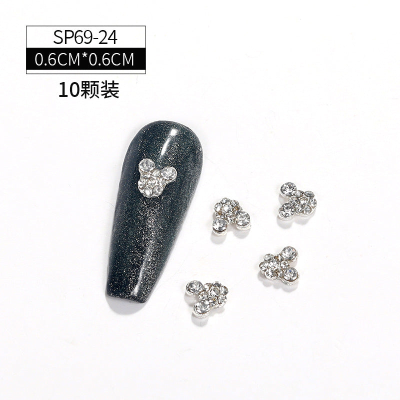 Cross-border hot explosive models Ketty cat nail accessories love wings crown most stock swan nail accessories accessories accessories