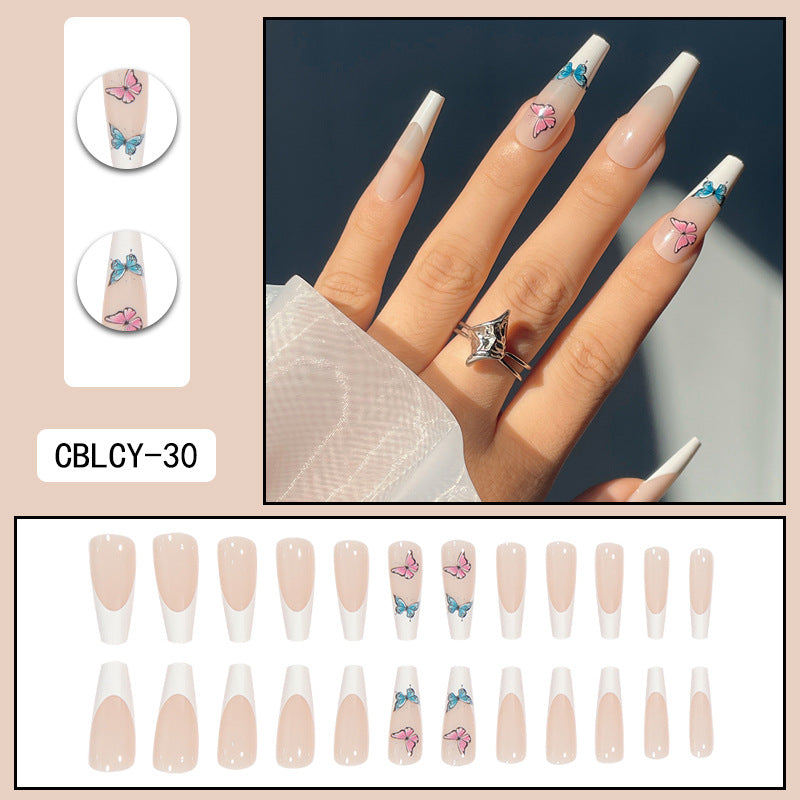 ｛COB-2｝Explosive wear nails removable false nail patches ins ballet nail pieces finished press on nails