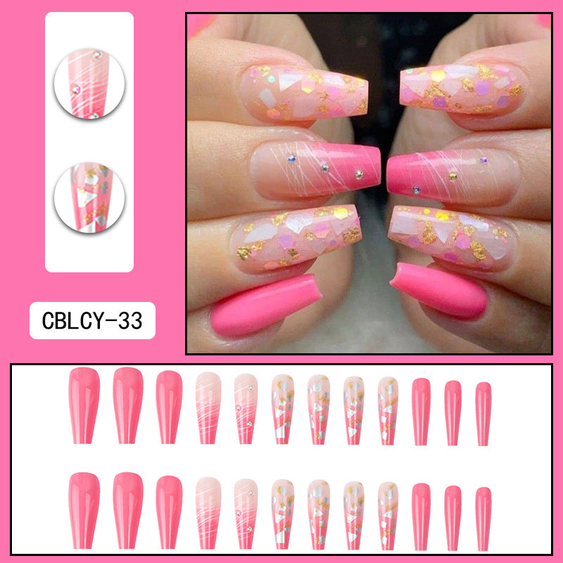 ｛COB-2｝Explosive wear nails removable false nail patches ins ballet nail pieces finished press on nails