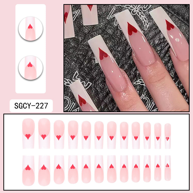 ｛CLM-2｝Europe and the United States long ins style hot girl wearable nail stickers Artificial fingernails press on nails