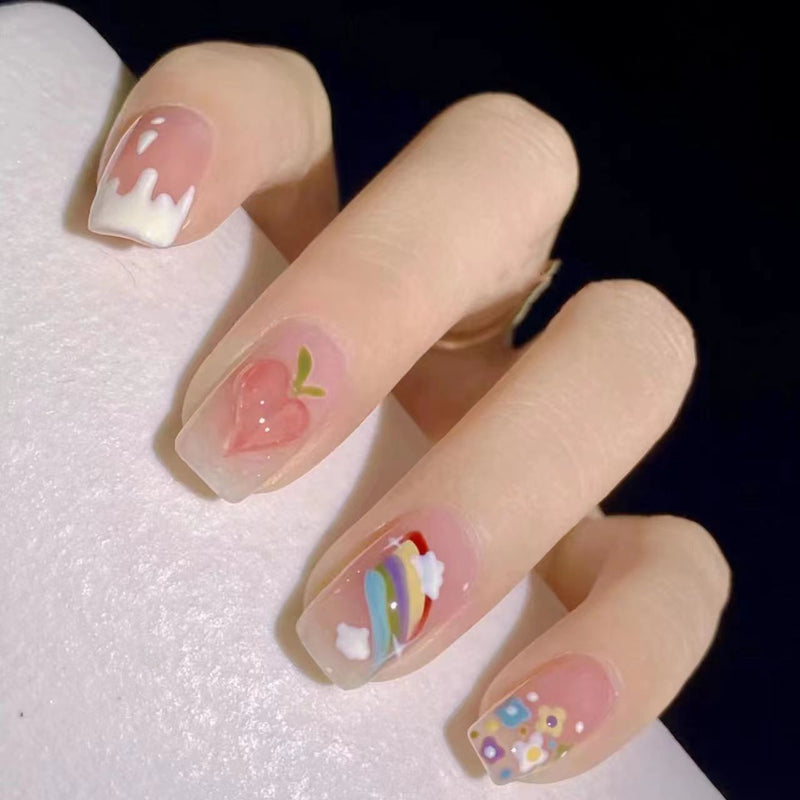 ｛GLM2｝Wearing high-quality nail patches, handcrafted cat eye nail patches, Instagram style nail enhancement patches