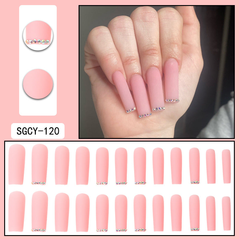 ｛SY-2｝Long section of Europe and the United States wear nail long pointed nail halo gradient plating nail patch nail piece finished products