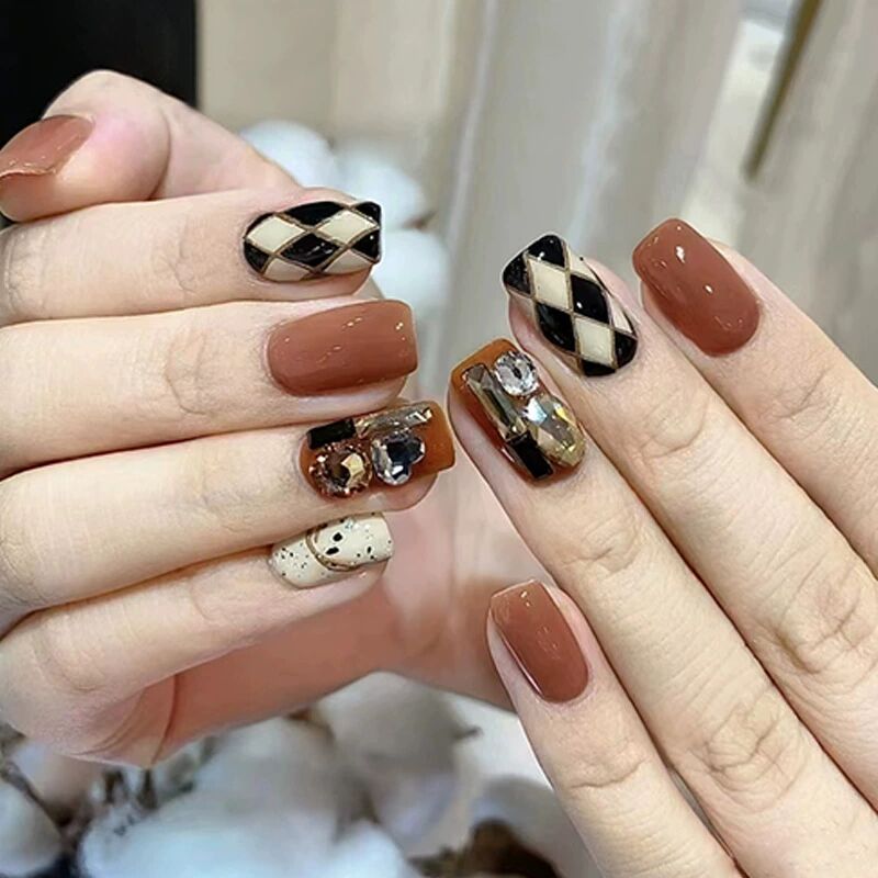 ｛FSJ2｝French Wear Nail Stickers Finished Removable Nail Art Fake Nails