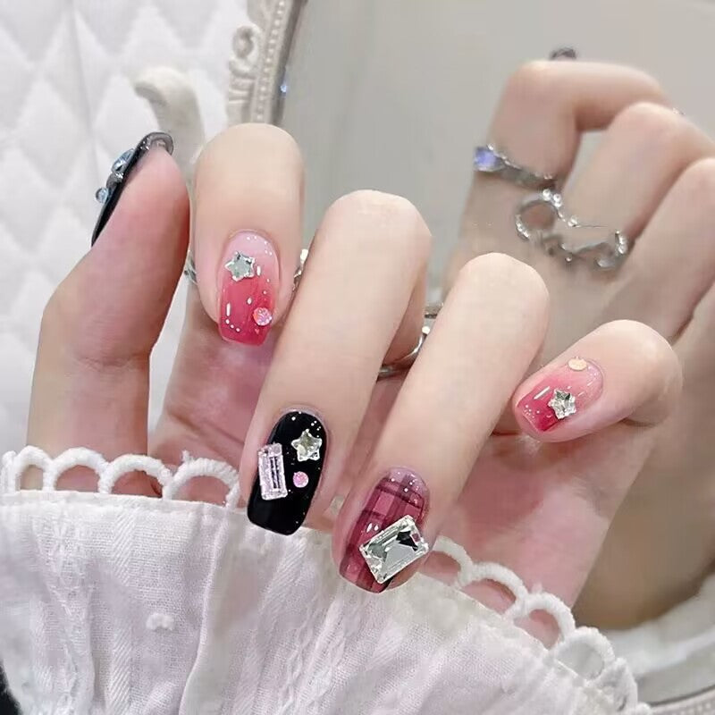 ｛GLM3｝Wearing high-quality nail patches, handcrafted cat eye nail patches, Instagram style nail enhancement patches