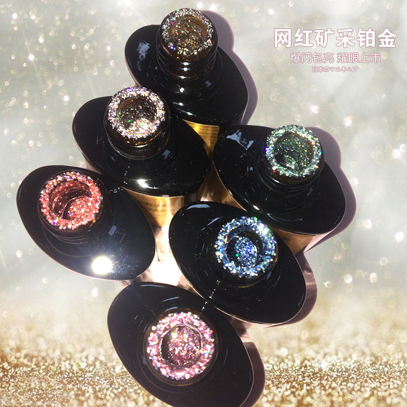 NGPF032 Japanese-style platinum glue, flash diamond laser sequins, glitter nail polish