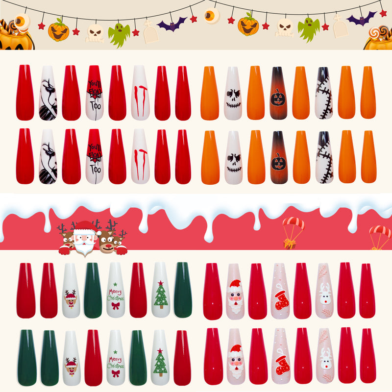 Christmas Press on Nail Tips CSNT001