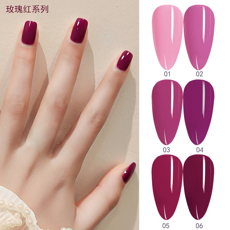 NGPF033 Solid Color Cotan Rose Red Nail Glue