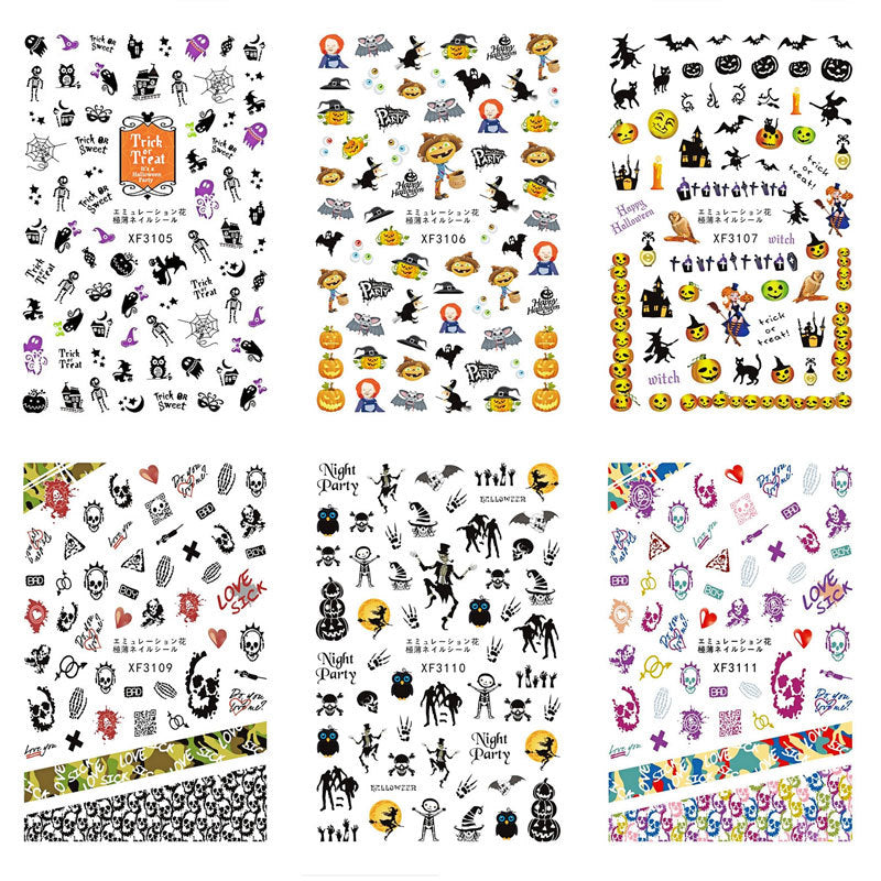 Halloween Nail Stickers YHLS002