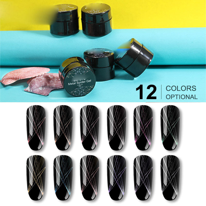 NGRO086 nail painting metal brushed nail polish