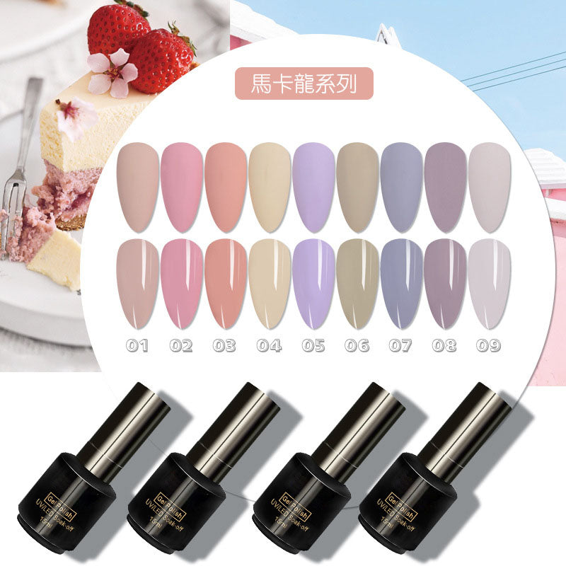 NGPF008 Morandi Macaron Nail Polish Glue Barbie Nude Summer Ice Transparent Candy Color