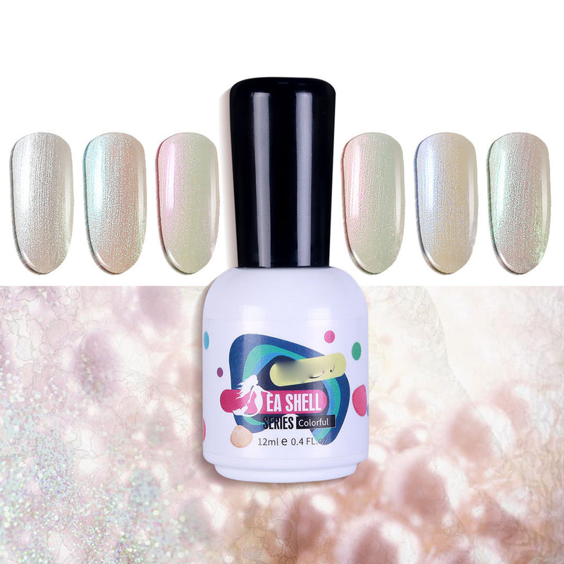 NGMB013 nail polish set, mermaid shell beach, small fresh nail glue