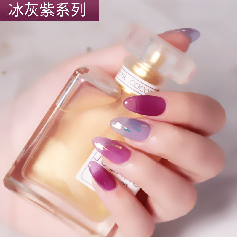 NGPF001 Iced Tea Dirty Color Milk Tea Color Painted Glue Nail Polish Set