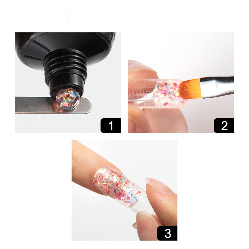 NGRO080 colorful sequin crystal extension glue 15ML