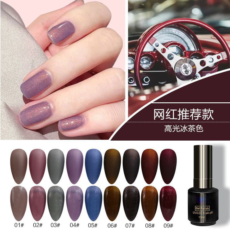 NGPF006 new glitter ice tea color nail polish set