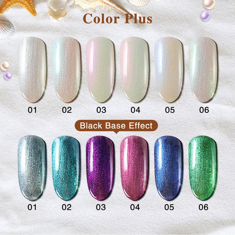 NGMB013 nail polish set, mermaid shell beach, small fresh nail glue