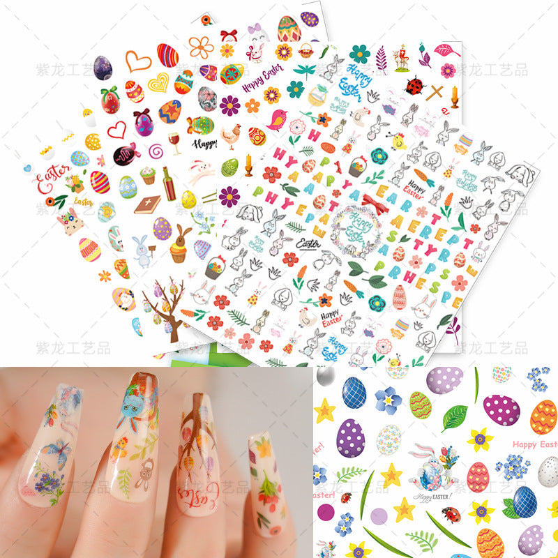 Easter Nail Stickers NSE025