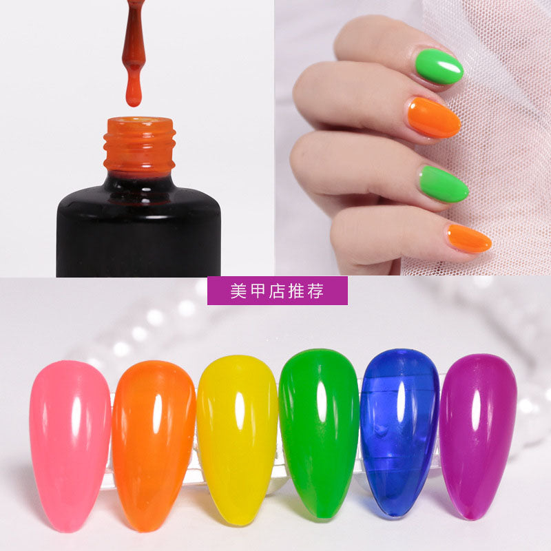 NGPF038 fluorescent color, candy color, jelly color, nail polish set