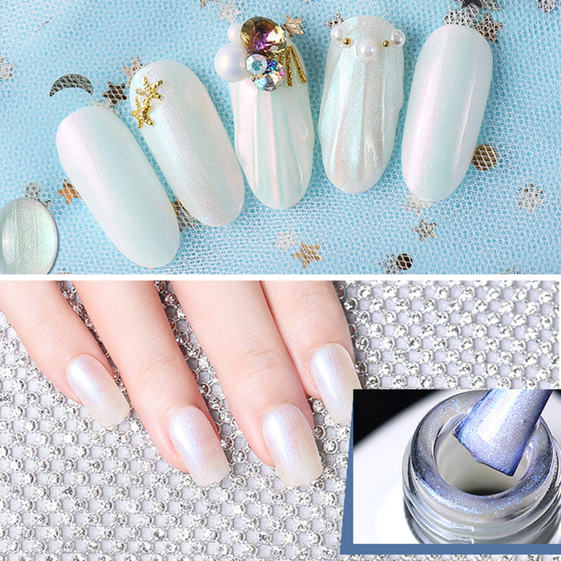 NGMB013 nail polish set, mermaid shell beach, small fresh nail glue