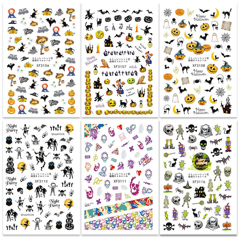 Halloween Nail Stickers YHLS002