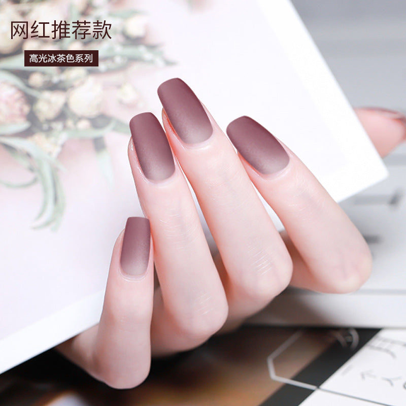 NGPF006 new glitter ice tea color nail polish set